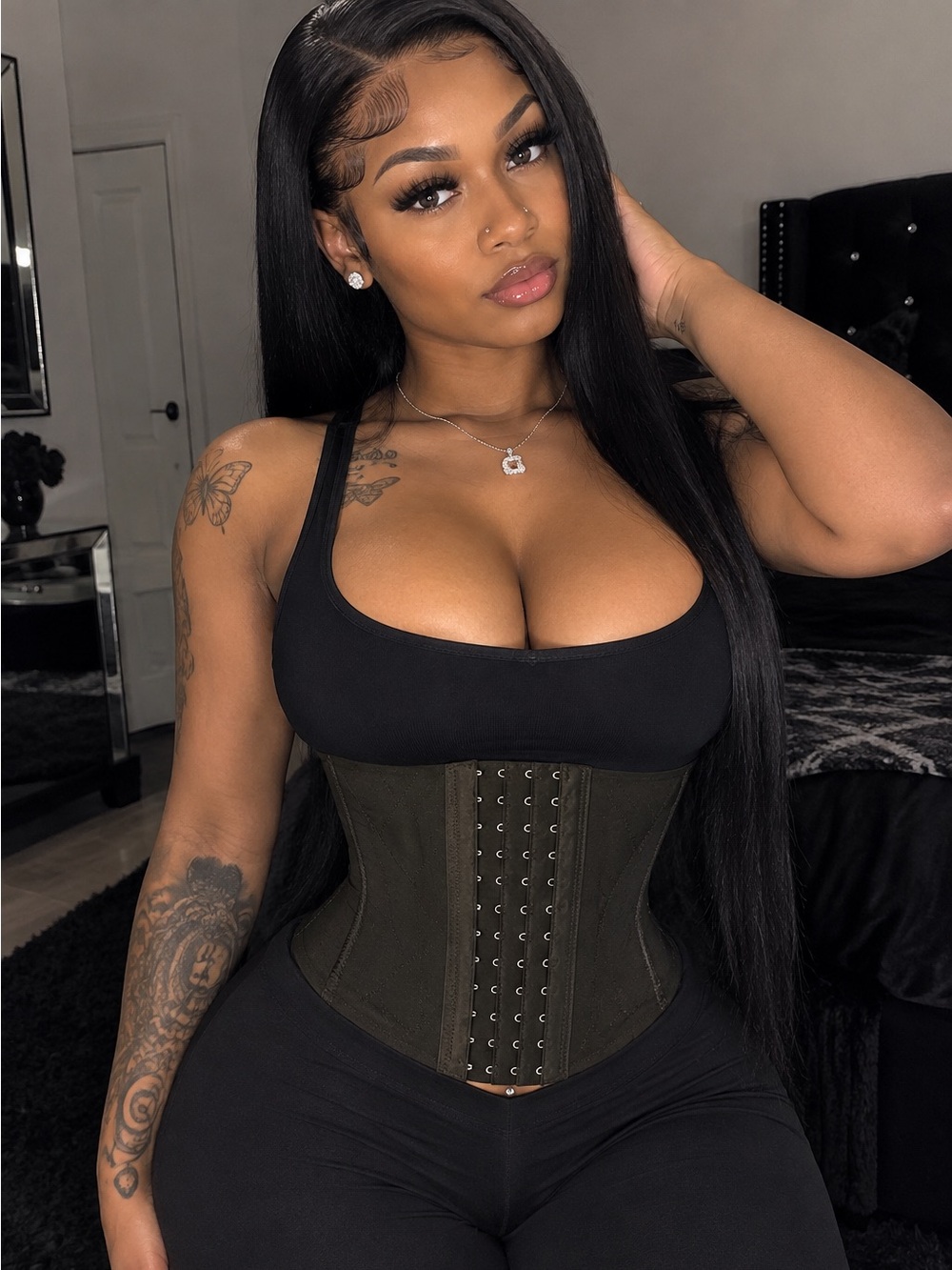 Black Waist Trainer Corset